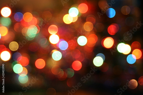 Christmas bokeh lighteffects