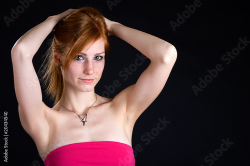 portrait of a sexy redhead woman © totti