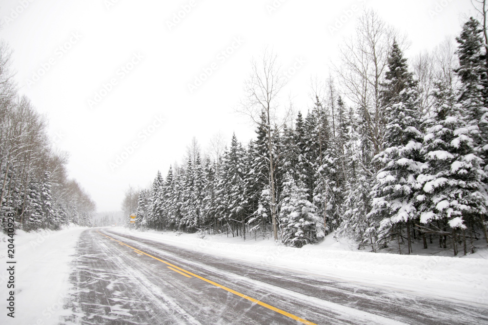 Snowy road