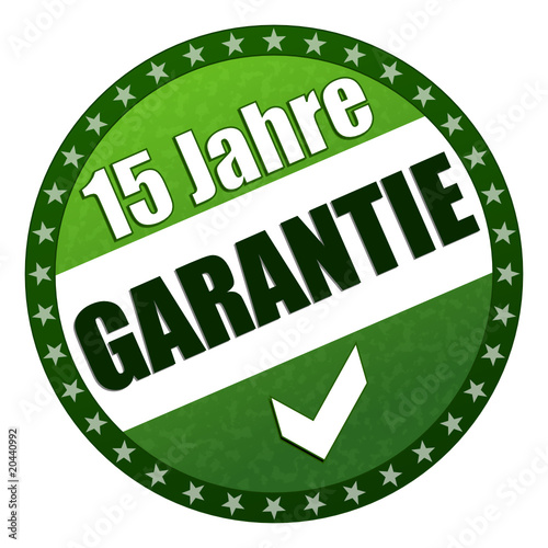 15 Jahre Garantie