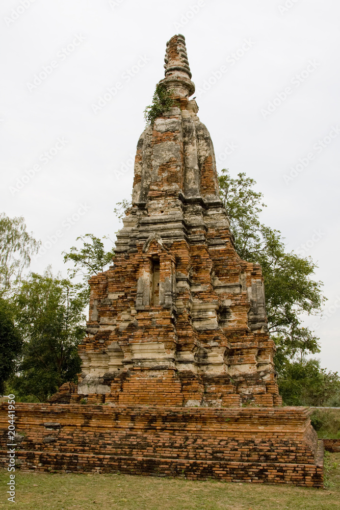 Buddhist stupa in Ayutthaya, Thailand. Buddhist stupa in Ayutthaya, Thailand.