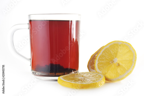 cup of tea and lemon