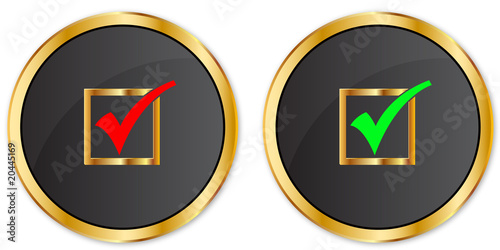 Tick buttons