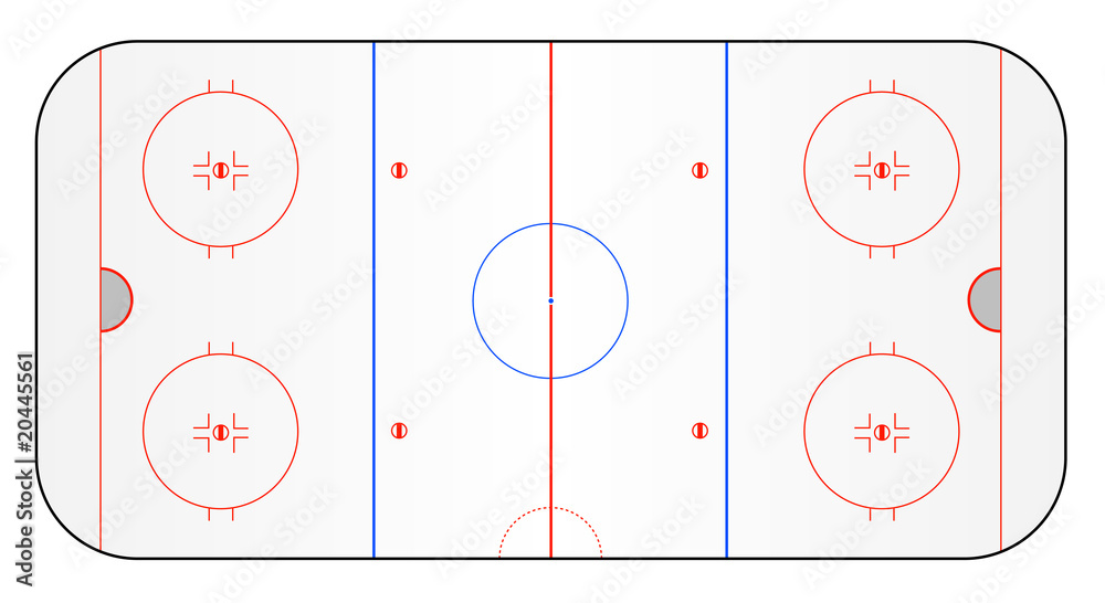 Naklejka premium Eishockey Spielfeld vektor