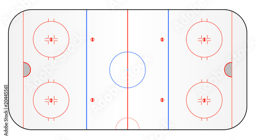 Eishockey Spielfeld vektor