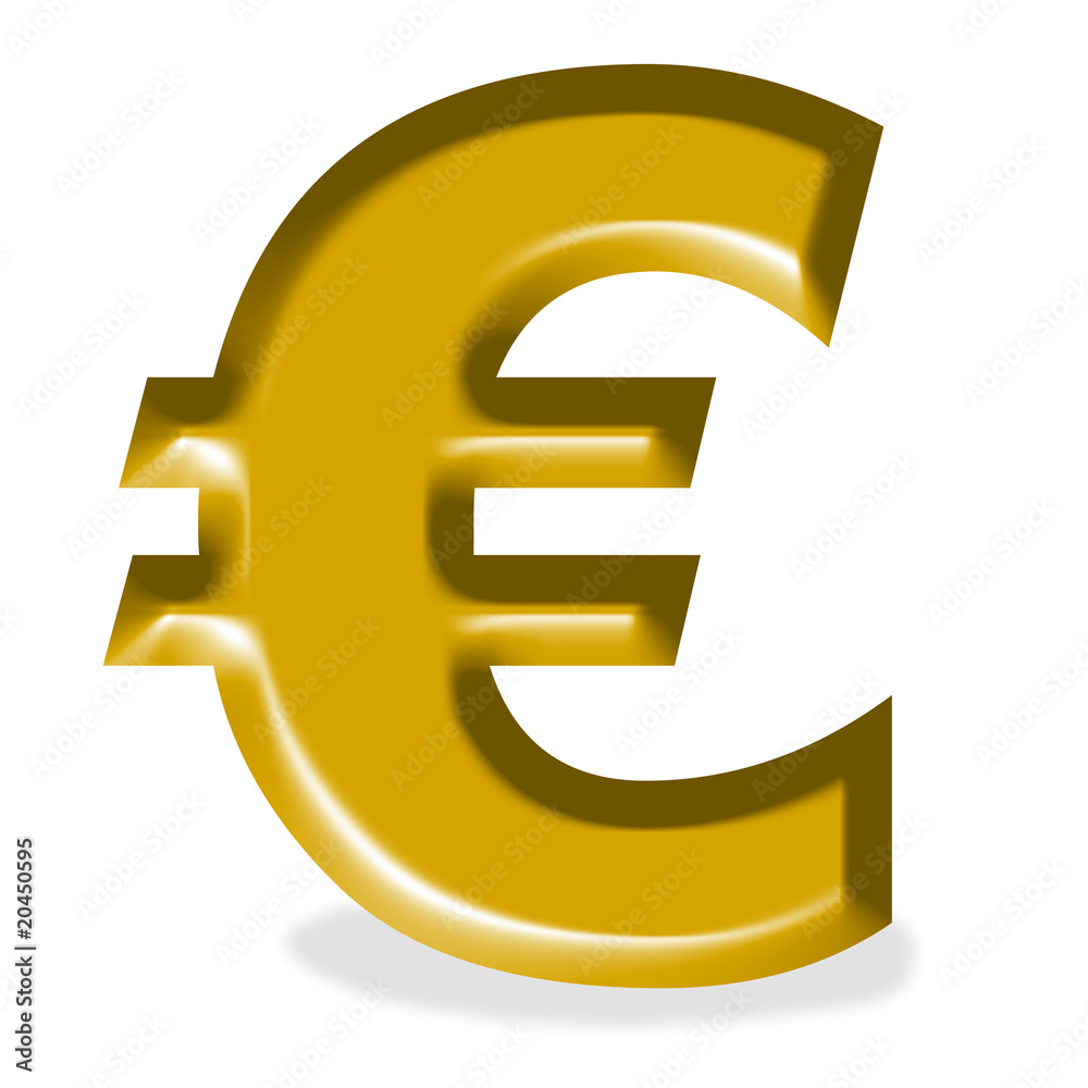 Logo euro doré Logo euro doré