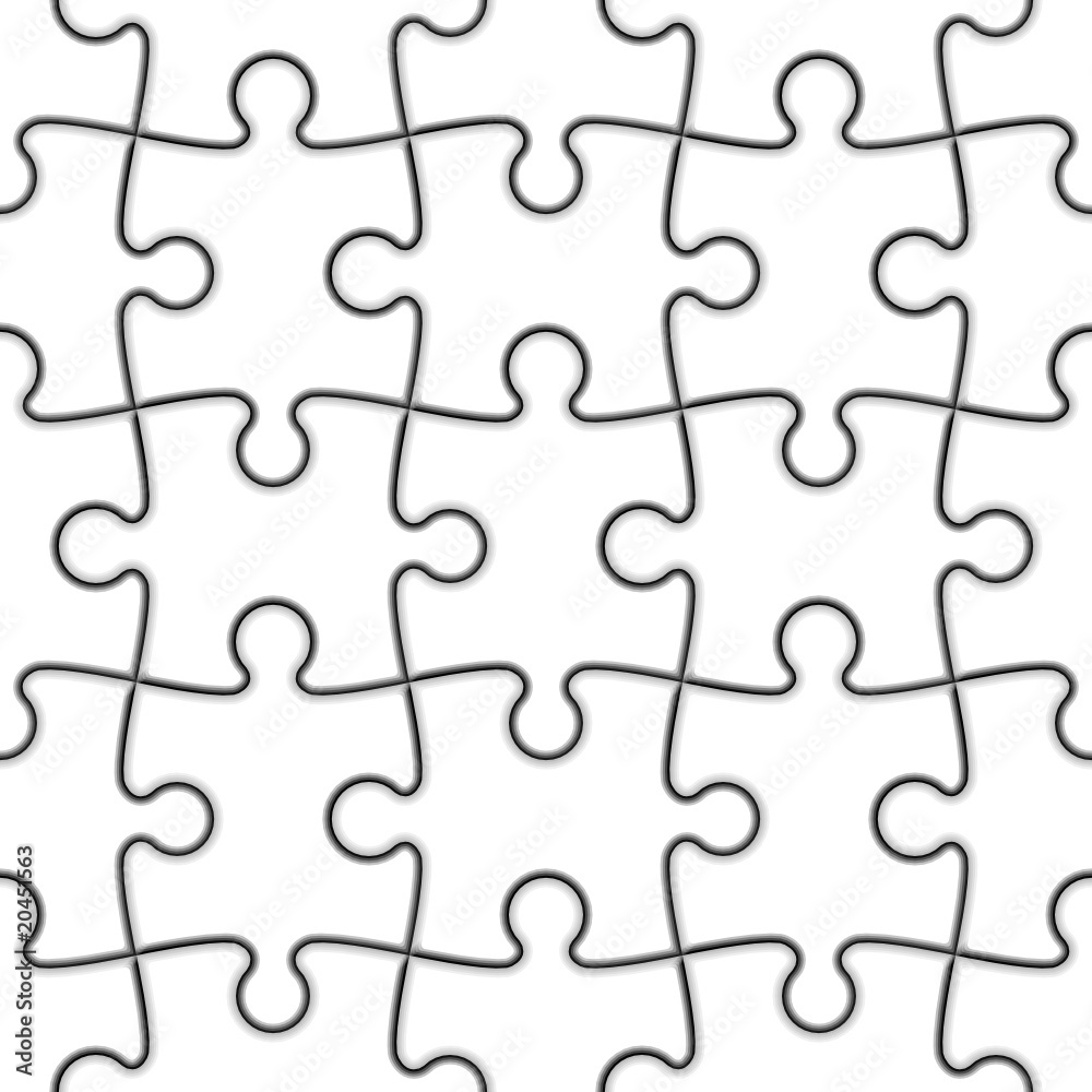 Seamless Jigsaw Puzzle. Vector. Easy to duplicated. Seamless Jigsaw Puzzle. Vector. Easy to duplicated.