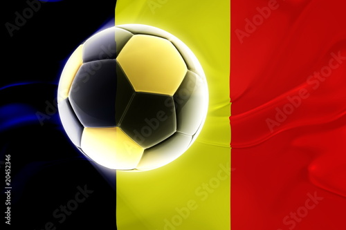 Flag of Chad wavy soccer