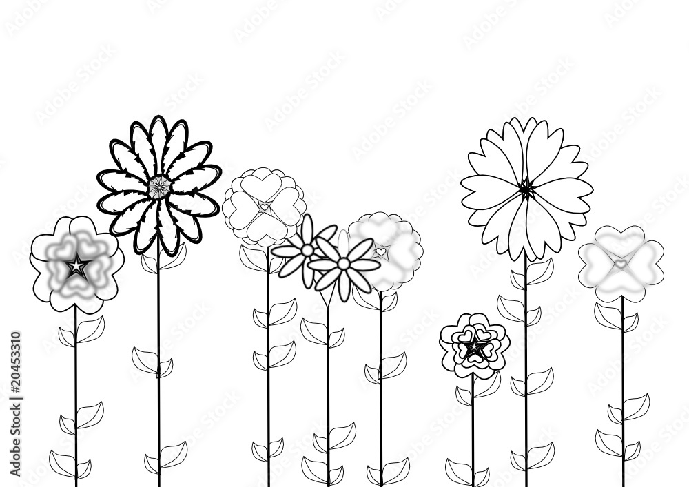 Obraz premium fondo floral