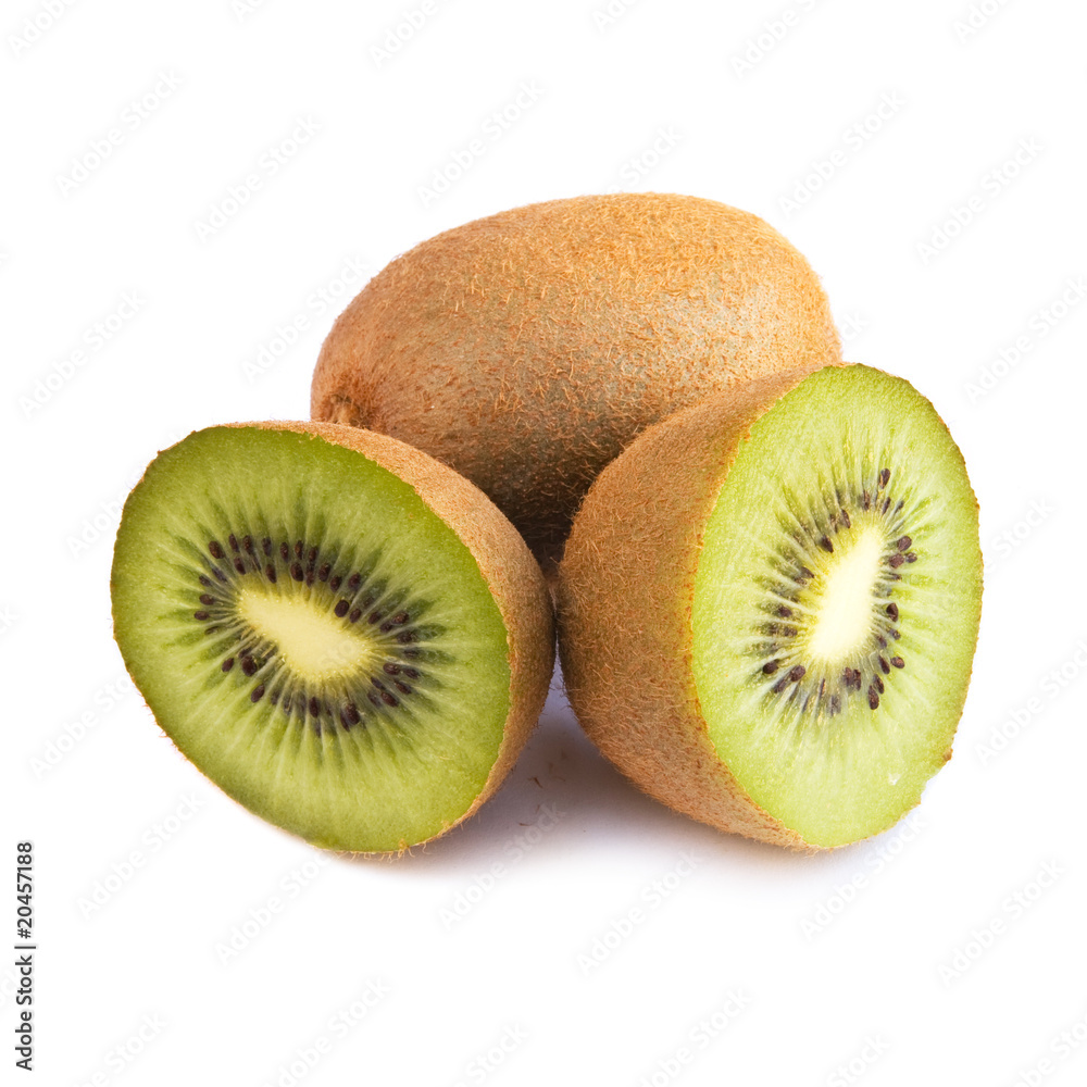 Isolated kiwi arrangement Isolated kiwi arrangement