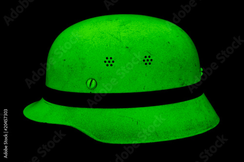 Leuchtender Feuerwehrhelm
