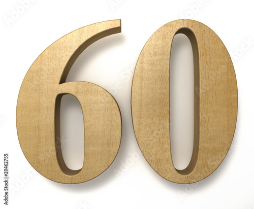 60 wooden birthday celebration anniversary