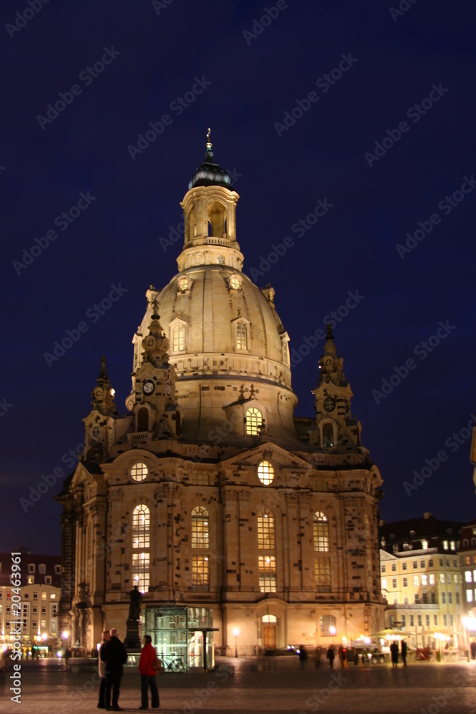 Dresden Frauenkirche bei Nacht