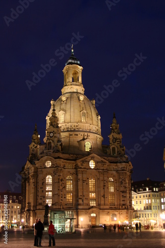 Dresden Frauenkirche bei Nacht