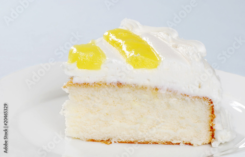slice of lemon vanilla cake