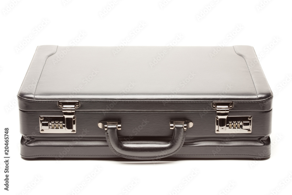 Black Briefcase on White Black Briefcase on White