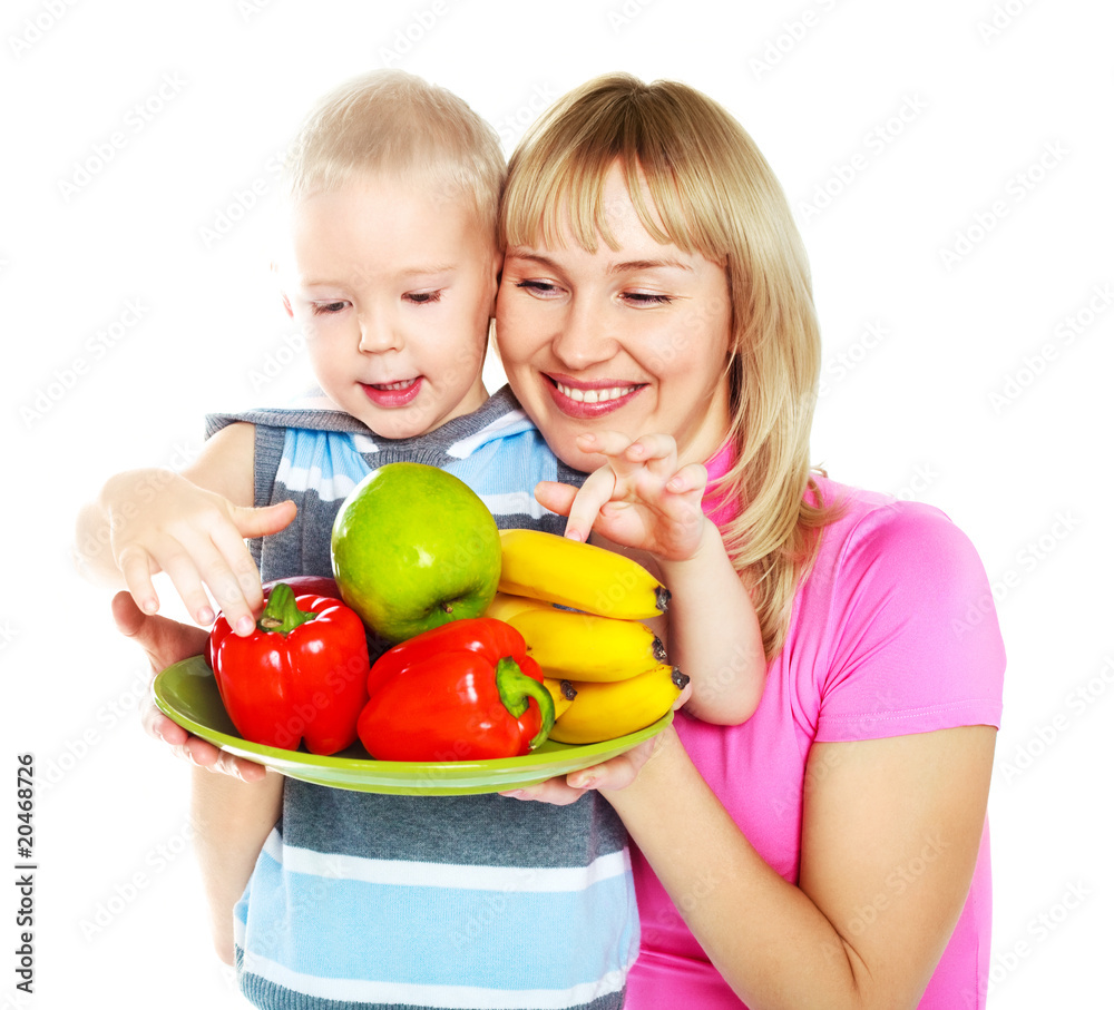 Fototapeta premium mother and son