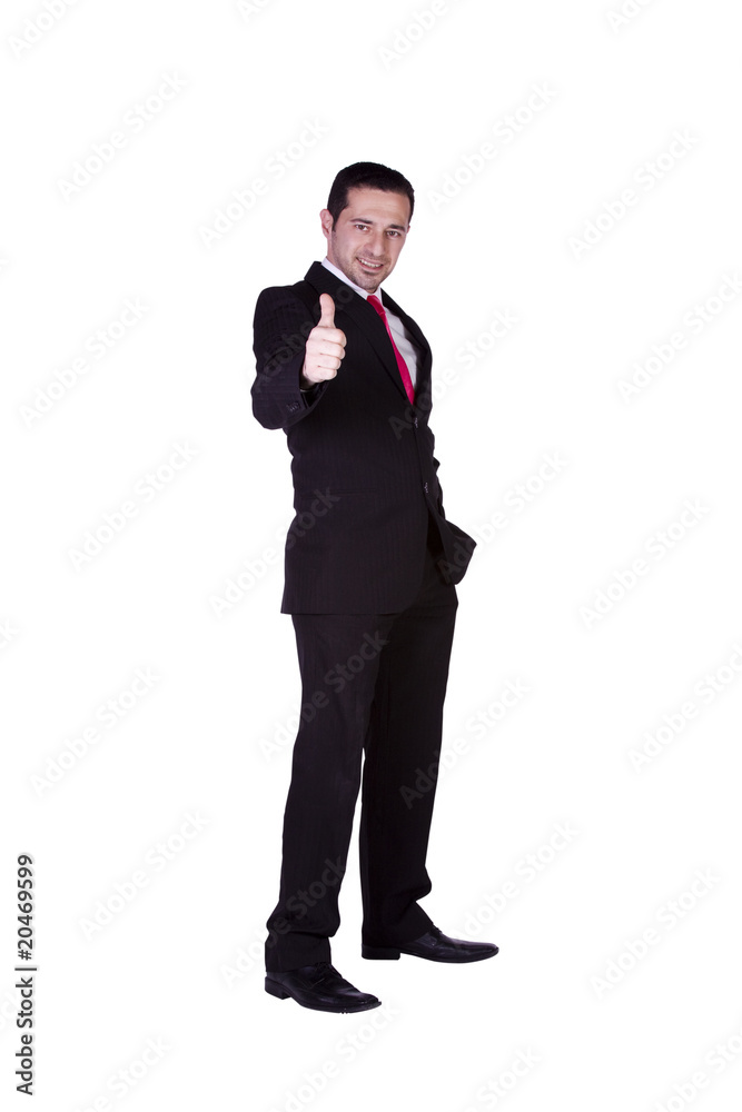 Obraz premium Businessman Giving a Thumbs Up