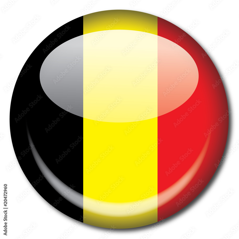Fototapeta premium Chapa bandera Belgica