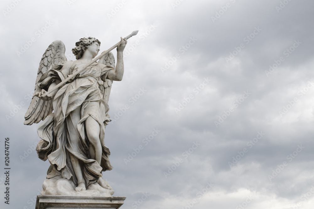 Angelo con la lancia- Ponte sant'Angelo - Roma. Angelo con la lancia- Ponte sant'Angelo - Roma.