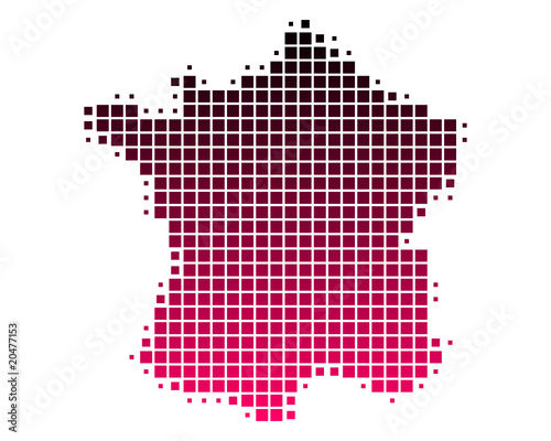 Karte von Frankreich