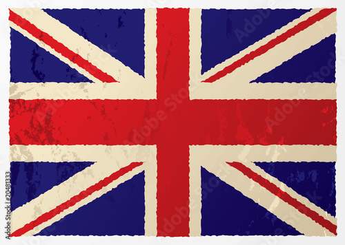 grunge british flag