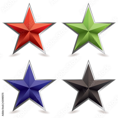 metal bevel star shape