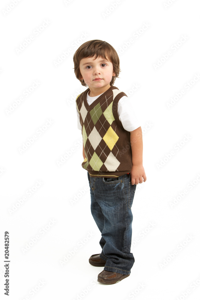 Full Length Portrait Of Young Boy Full Length Portrait Of Young Boy