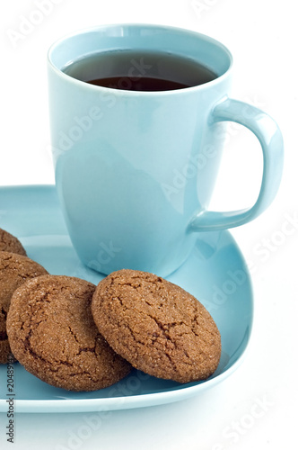 Ginger snaps and tea