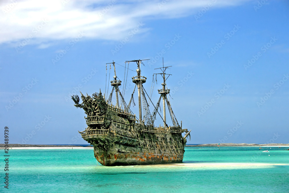 Obraz premium Karaibski statek piracki