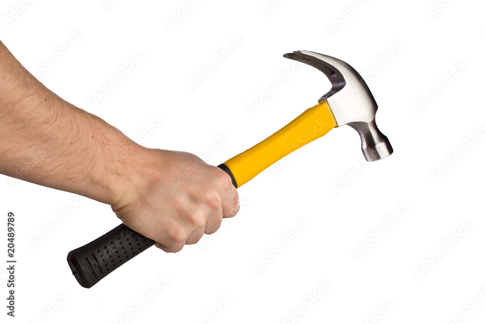 hammer on white background hammer on white background