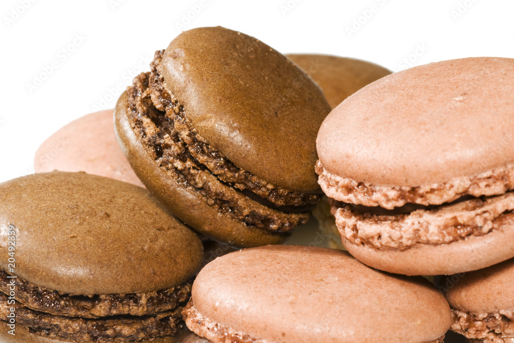 macarons sur fond blanc macarons sur fond blanc