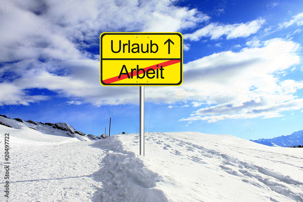 Arbeit und Urlaub StockFoto Adobe Stock