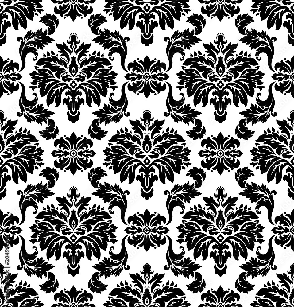 Vector. Seamless damask pattern Vector. Seamless damask pattern