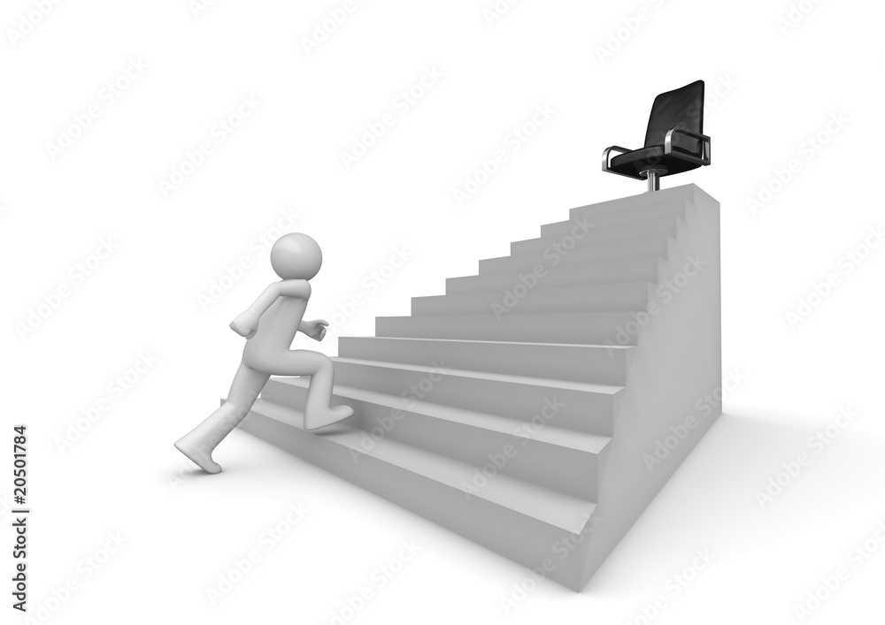 Walking on career ladder Walking on career ladder