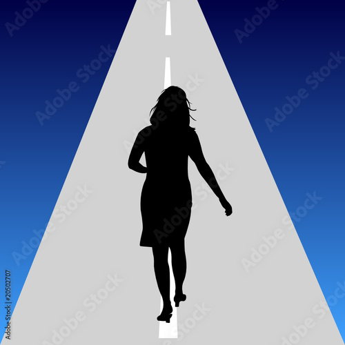 women go through illustration