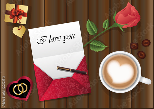 Card "I love you".