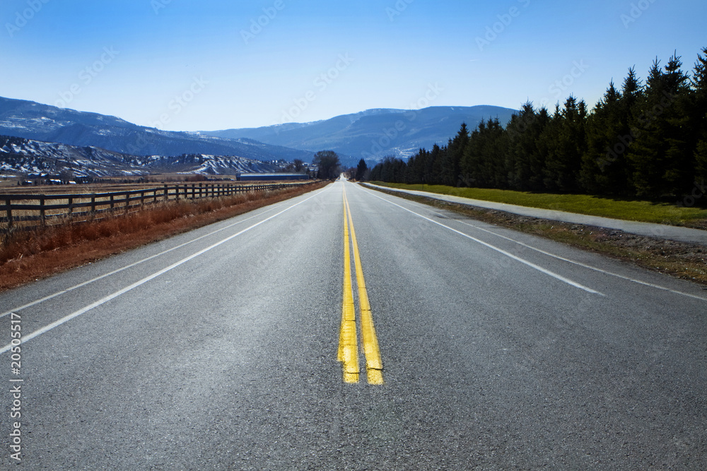 Fototapeta premium straight highway