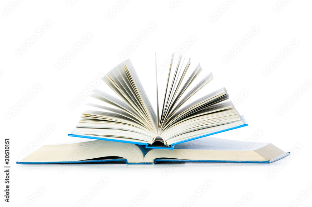Stack of books isolated on the white Stack of books isolated on the white