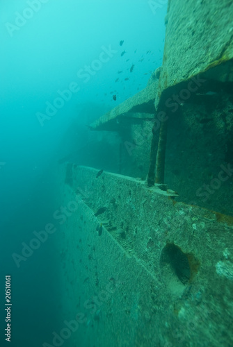 starboard side of the world war two shipwreck SS Thistlegorm © Mark Doherty