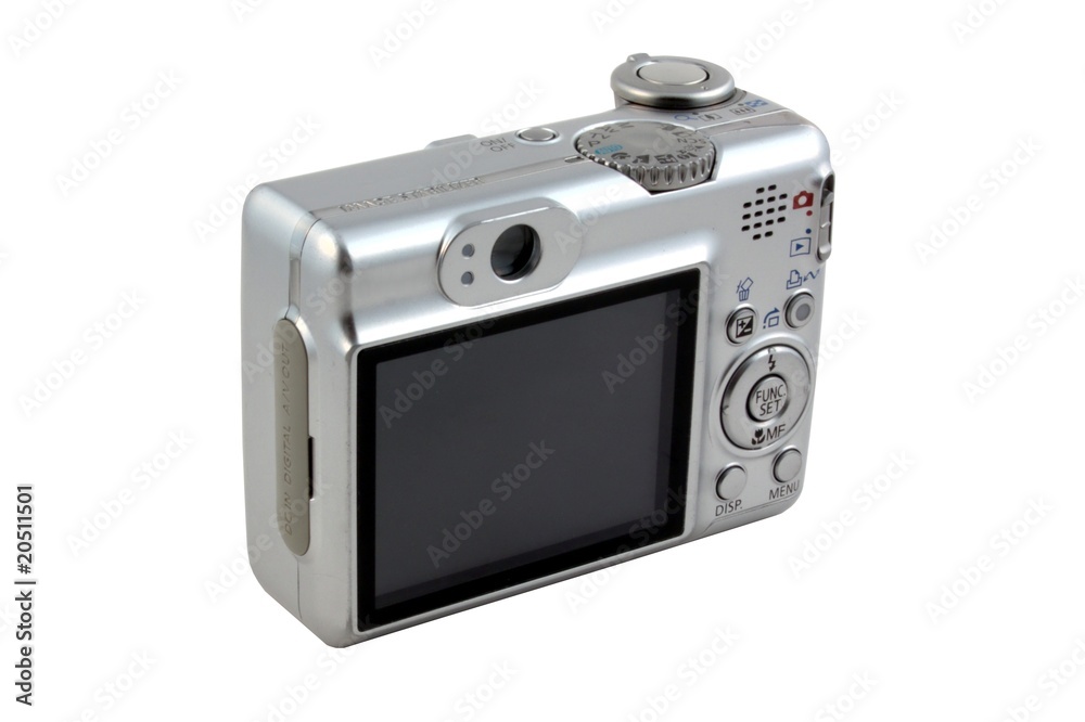 Digital camera isolated on pure white Digital camera isolated on pure white