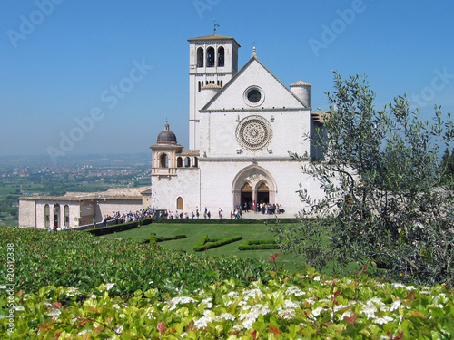 View of the upper basilica of San Francesco of Assisi