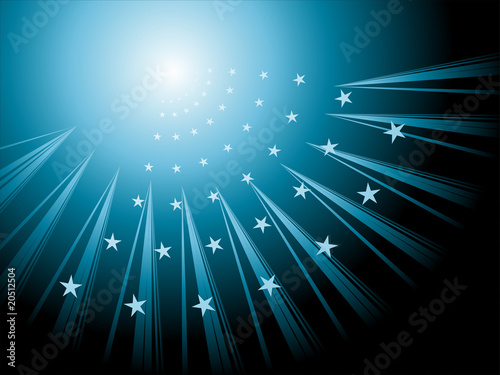 Exploding Star Burst Background