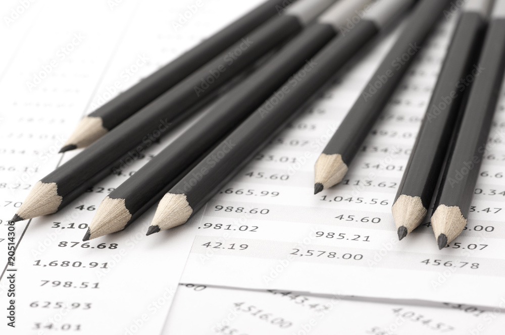 Pencils on tables Pencils on tables