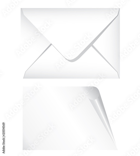 white envelope
