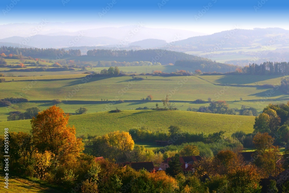 landscape in south Bohemia