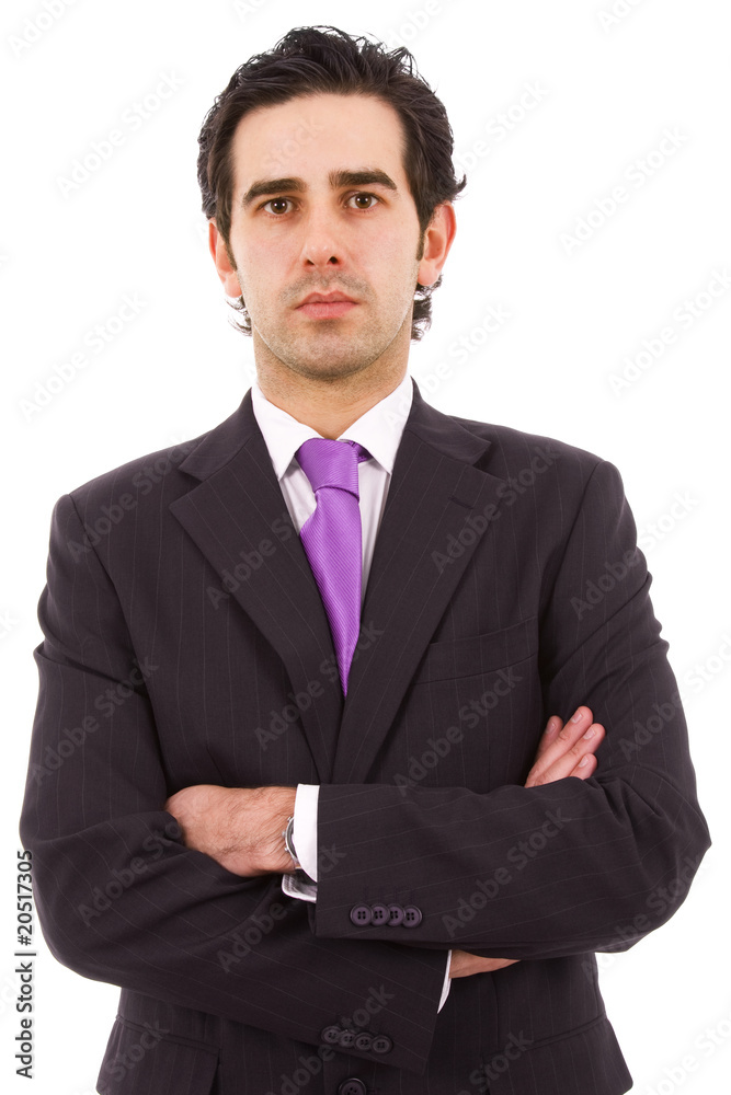 Portrait of a young handsome business man, isolated on white Portrait of a young handsome business man, isolated on white