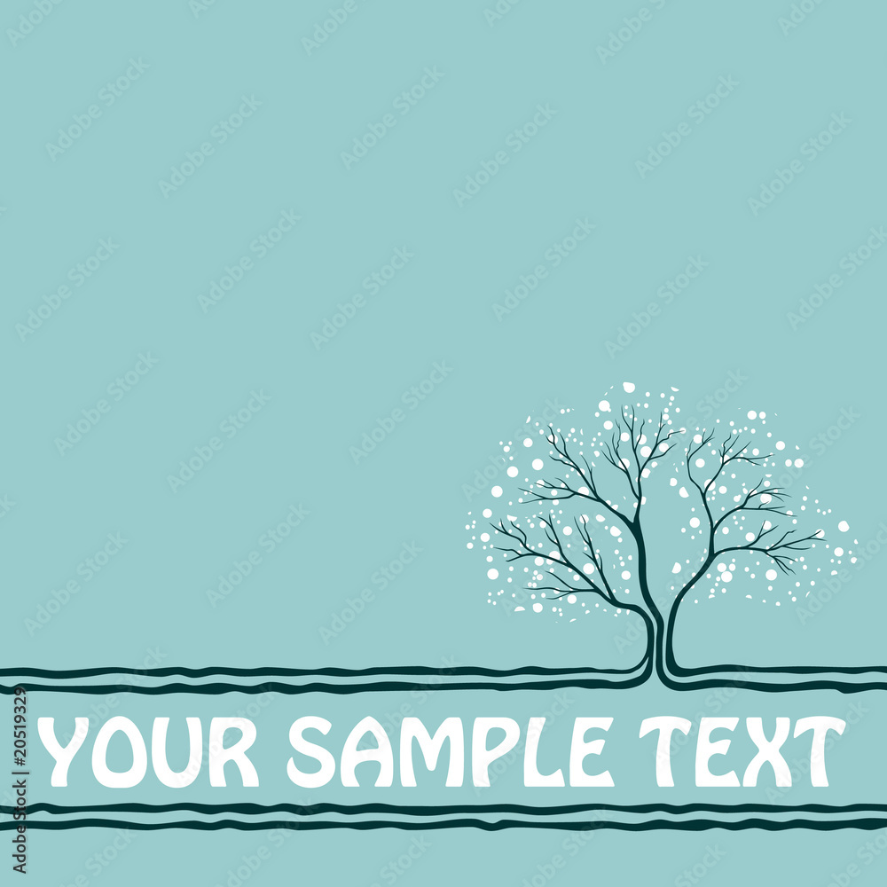 Obraz premium background with a tree