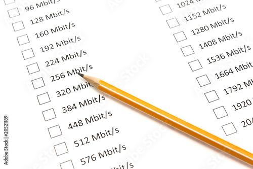 form select data rates on the Internet