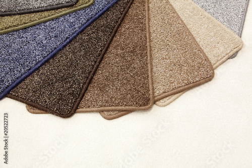 Samples of carpet